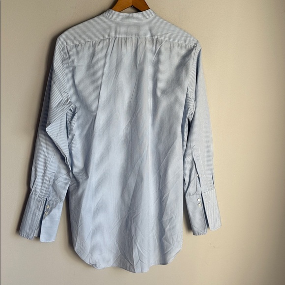 NILI LOTAN Stripe Cotton Button Down Shirt Small - Picture 3 of 13